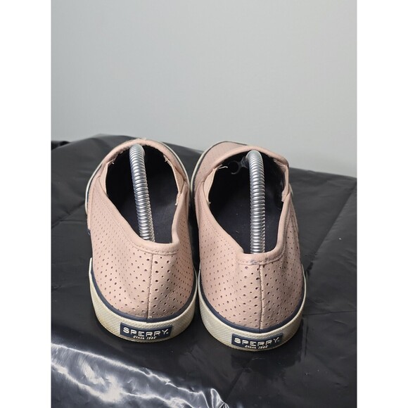 Sperry Top Sider Pink Perforated Leather Seaside Sneakers Womens Sz 9 - Picture 3 of 8
